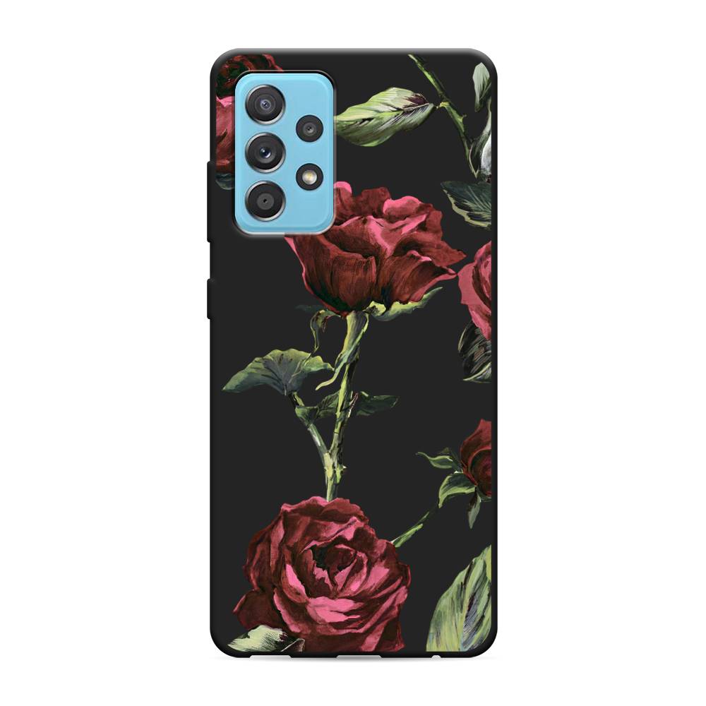

Чехол Awog на Samsung Galaxy A52s / Самсунг Галакси А52s "Бордовые розы фон", Красный, 2106552-1