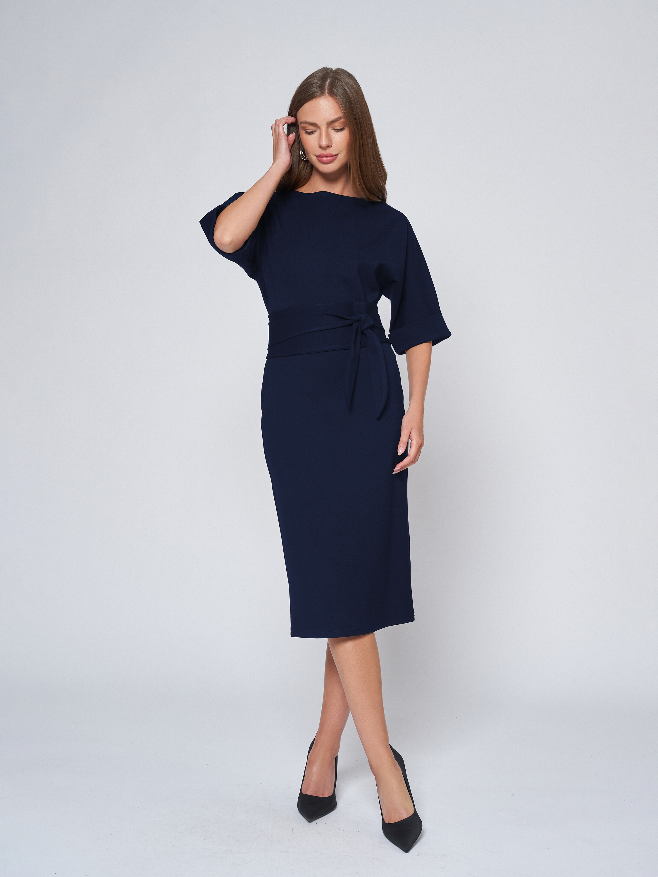 

Платье женское 1001dress 0101041 синее L, Синий, 0101041