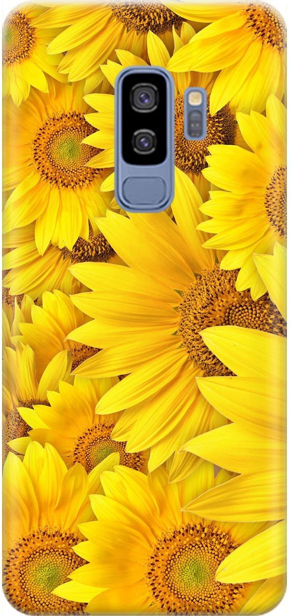 

Силиконовый чехол на Samsung Galaxy S9+ с принтом "Море подсолнухов", Желтый;коричневый, 1576