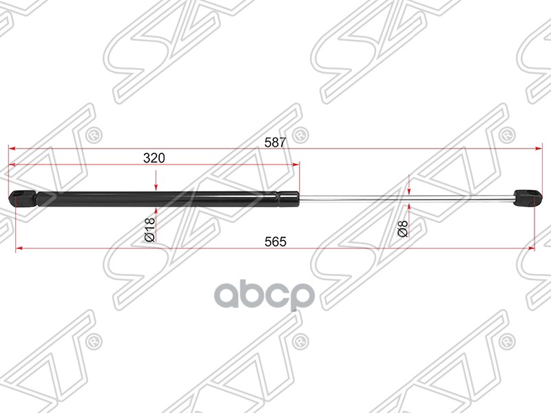 

Амортизатор Крышки Багажника Bmw X1 E84 09- Sat арт. ST-51242990136