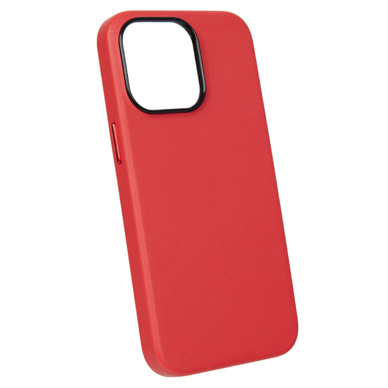 

Чехол на iPhone 16 Pro Max Artificial Leather Co Матовая поверхность Soft touch Красный, Apple iPhone 16 Pro Max