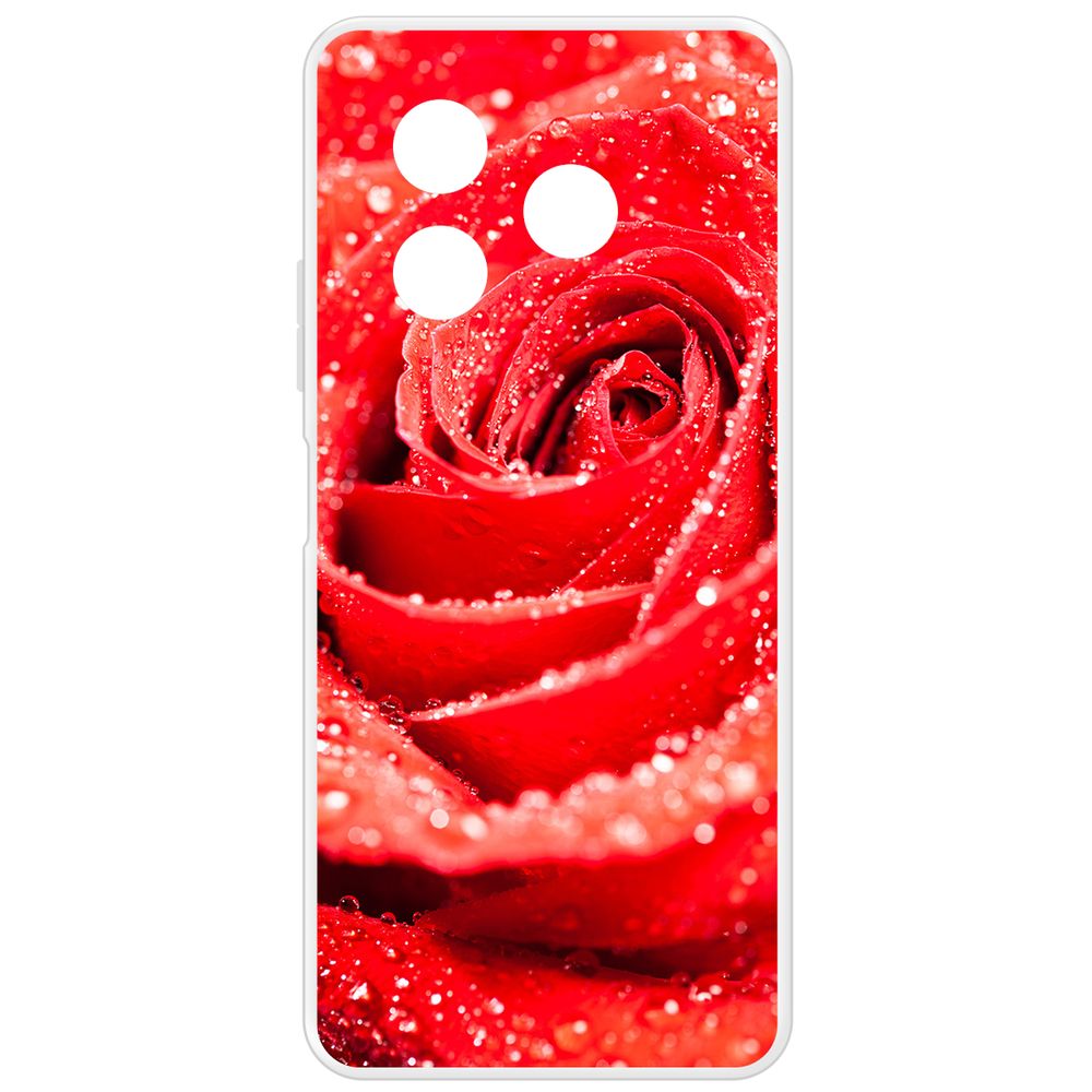 

Чехол-накладка Krutoff Clear Case Роза для Itel S24, Прозрачный