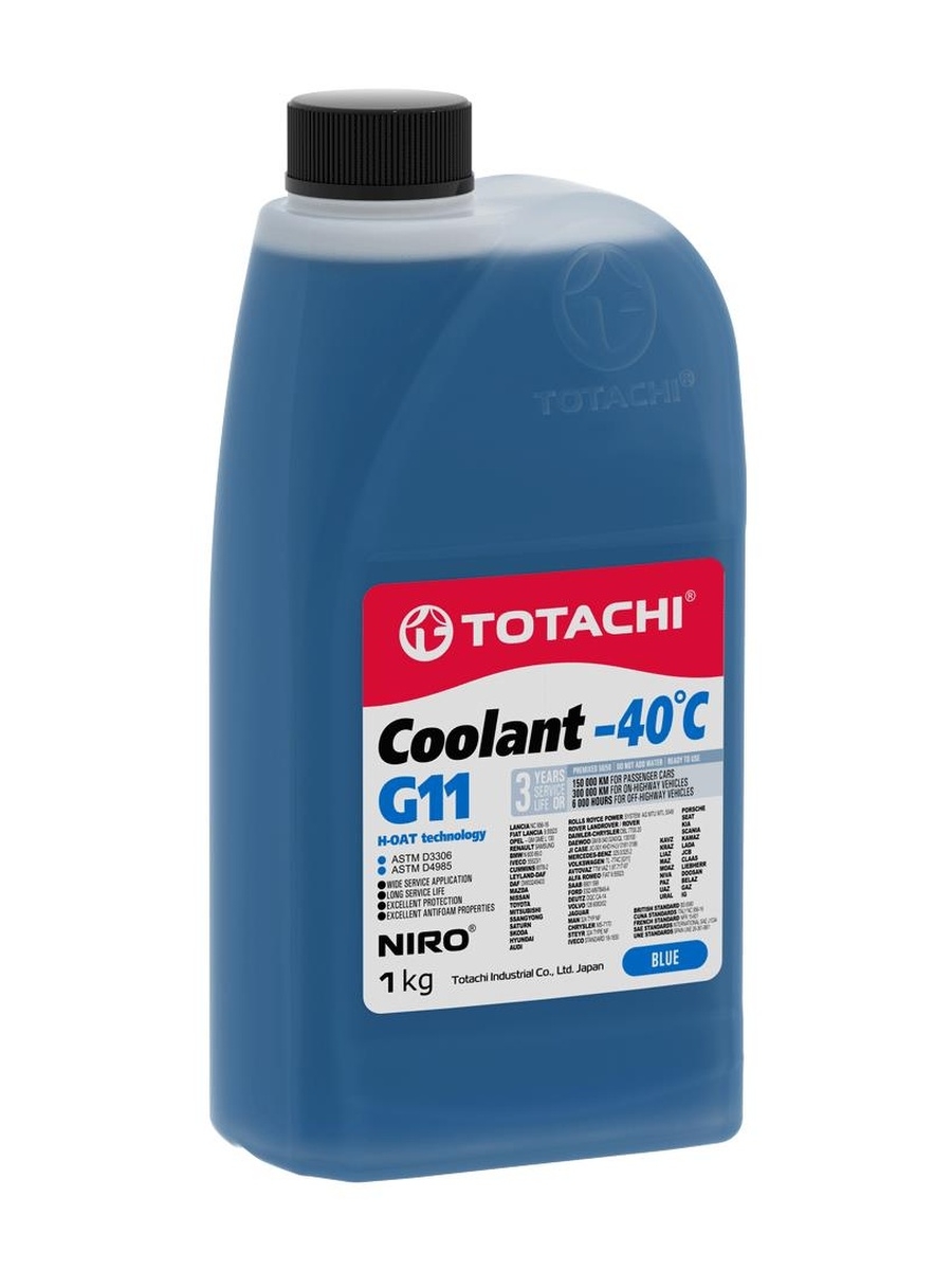 Охлаждающая Жидкость Totachi Niro Coolant Blue -40c G11  1кг TOTACHI арт. 46301