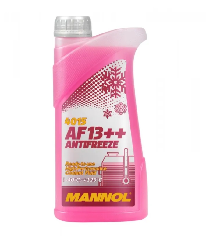 фото Антифриз красный antifreeze af13++ 1 л mannol готовый раствор арт. 40151