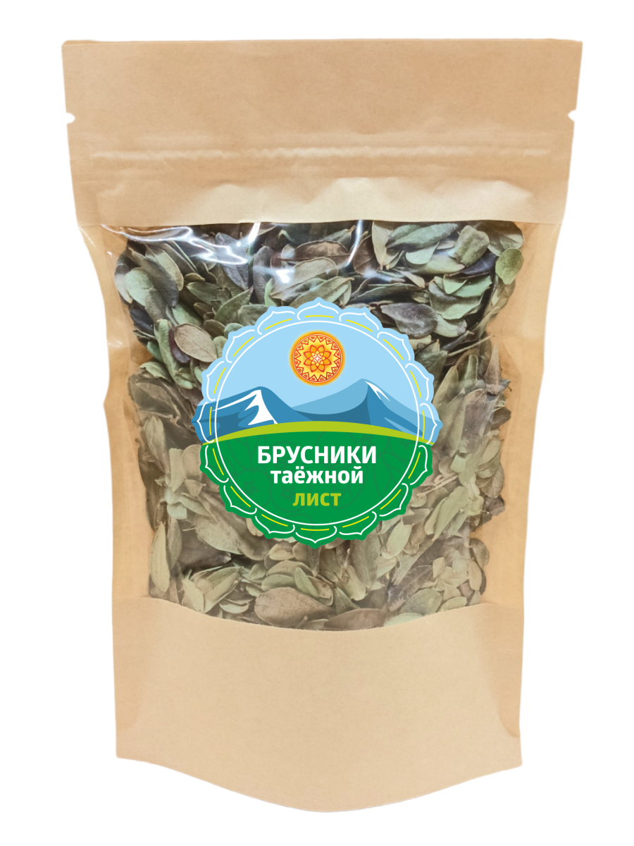 

Лист брусники таежной ЯСАЛТАЯ сушеный, 200 г, Лист брусники