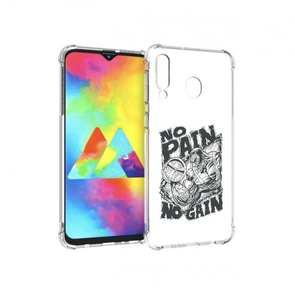 

Чехол MyPads Tocco для Samsung Galaxy M30 бодибилдинг тяжелая работа (PT138437.525.238), Прозрачный, Tocco