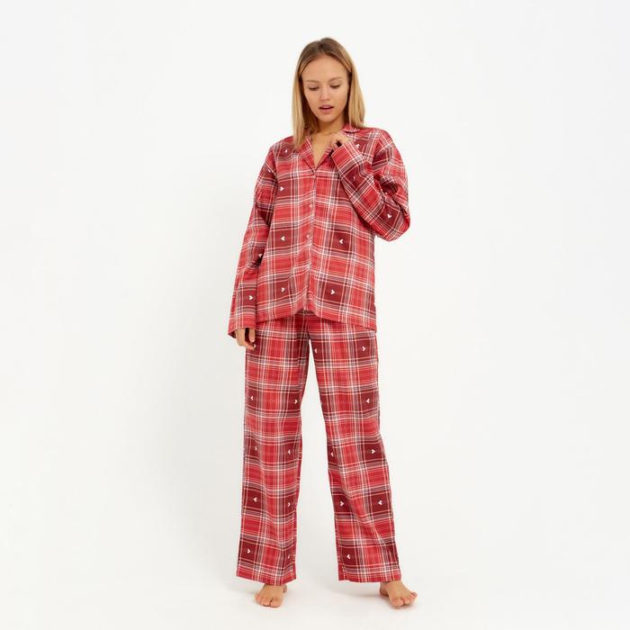 

Пижама женская KAFTAN 000594727 красная 42, 40 RU, Красный, 000594727