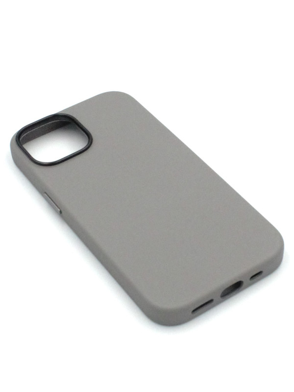 

Чехол на iPhone 15 Leather Collection-Titanium Grey, Серый, Apple iPhone 15
