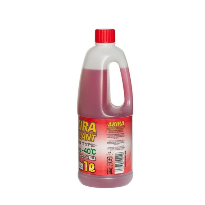 Антифриз Готовый Akira Coolant All Season Type -40с Красный (1л) KYK арт. 51011