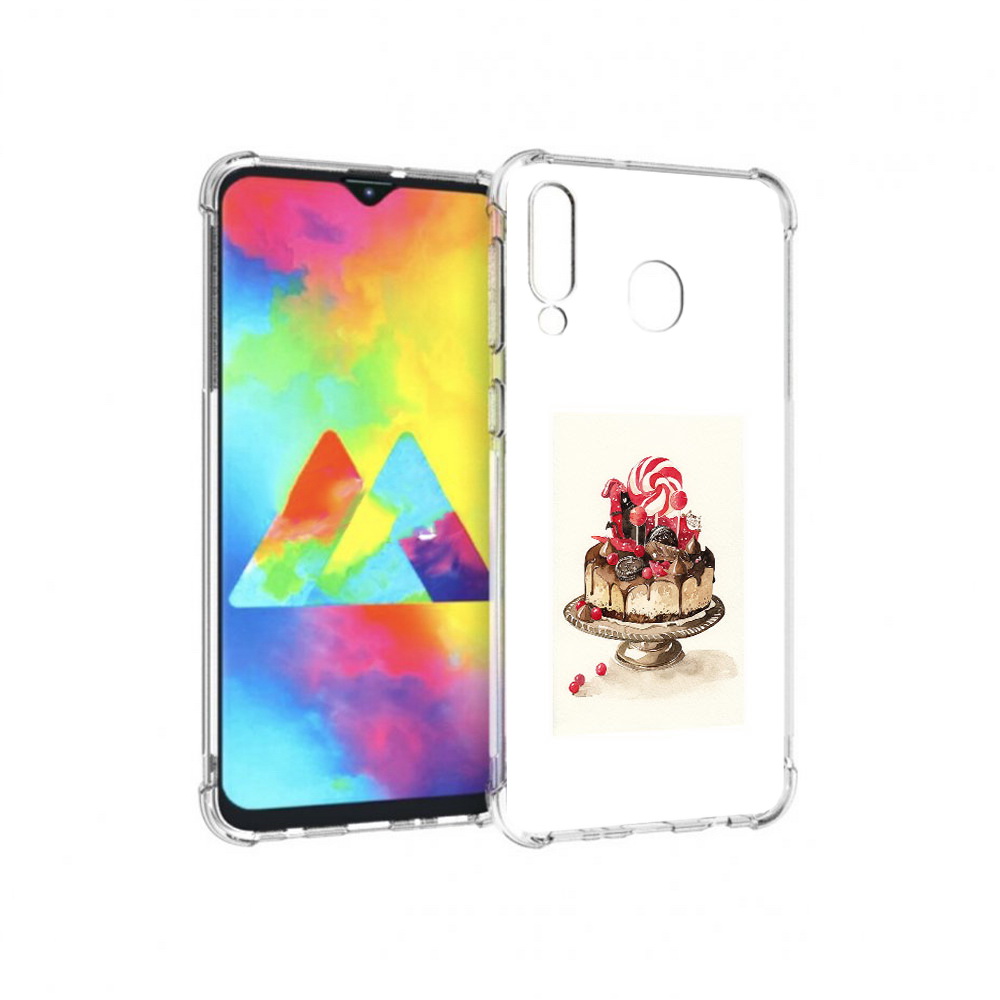 

Чехол MyPads Tocco для Samsung Galaxy M30 вкусный торт (PT138437.525.262), Прозрачный, Tocco