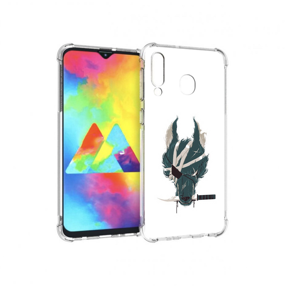 

Чехол MyPads Tocco для Samsung Galaxy M30 волк-разбойник (PT138437.525.271), Прозрачный, Tocco