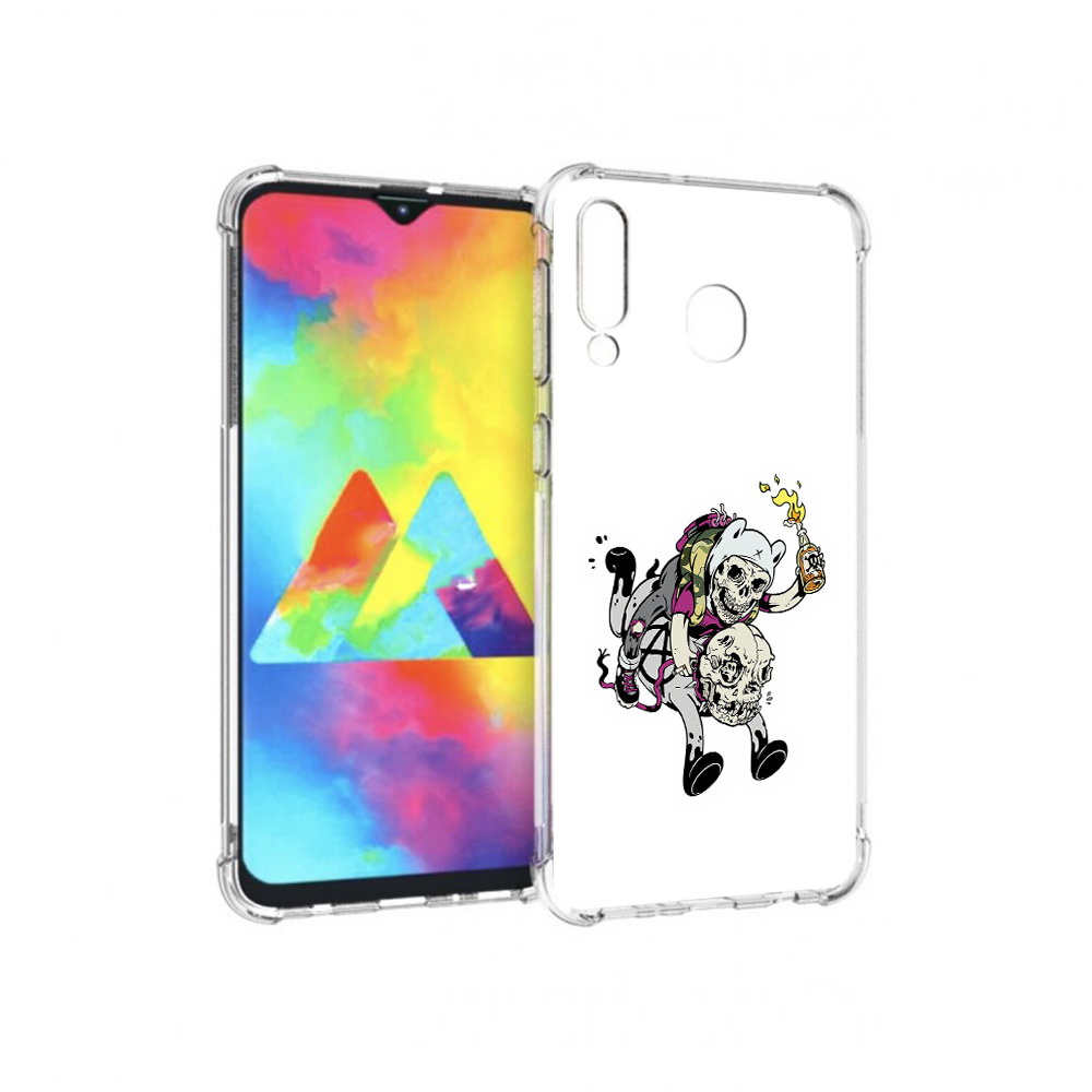 

Чехол MyPads Tocco для Samsung Galaxy M30 время приключений скелеты (PT138437.525.277), Прозрачный, Tocco