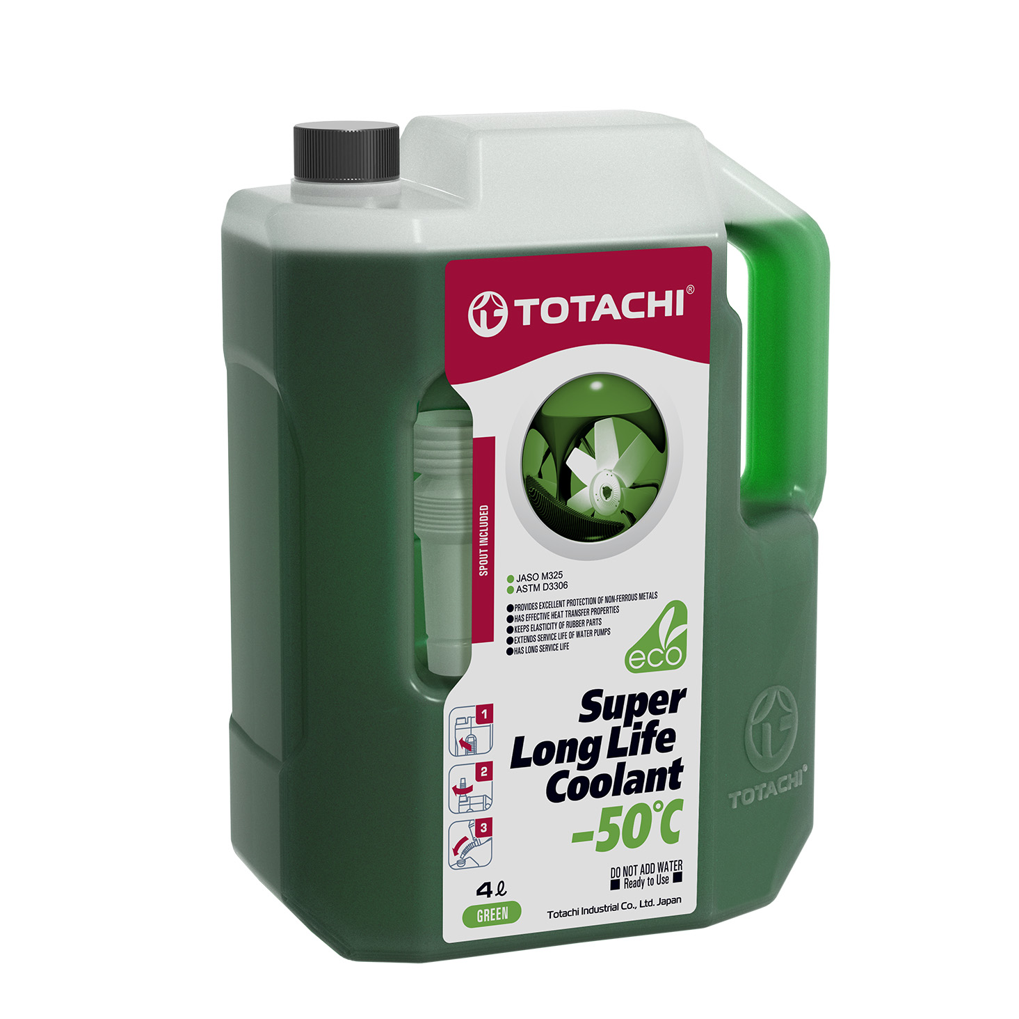 фото Жидкость охлаждающая totachi super long life coolant green -50c 1л totachi 41701