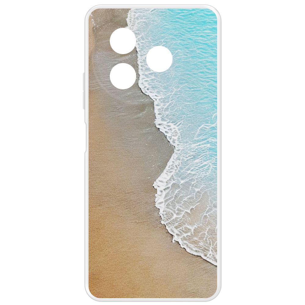 

Чехол-накладка Krutoff Clear Case Прибой для Itel S24, Прозрачный