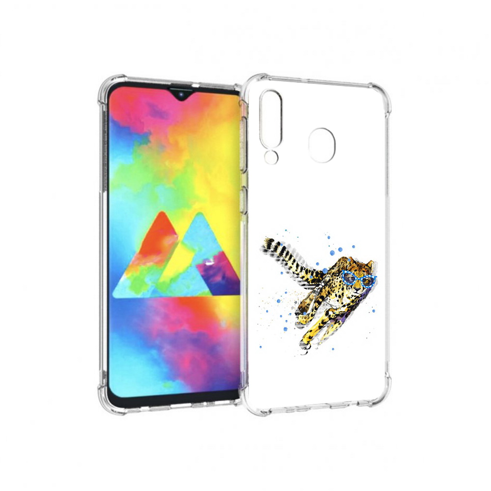 

Чехол MyPads Tocco для Samsung Galaxy M30 гепард в очках (PT138437.525.287), Прозрачный, Tocco