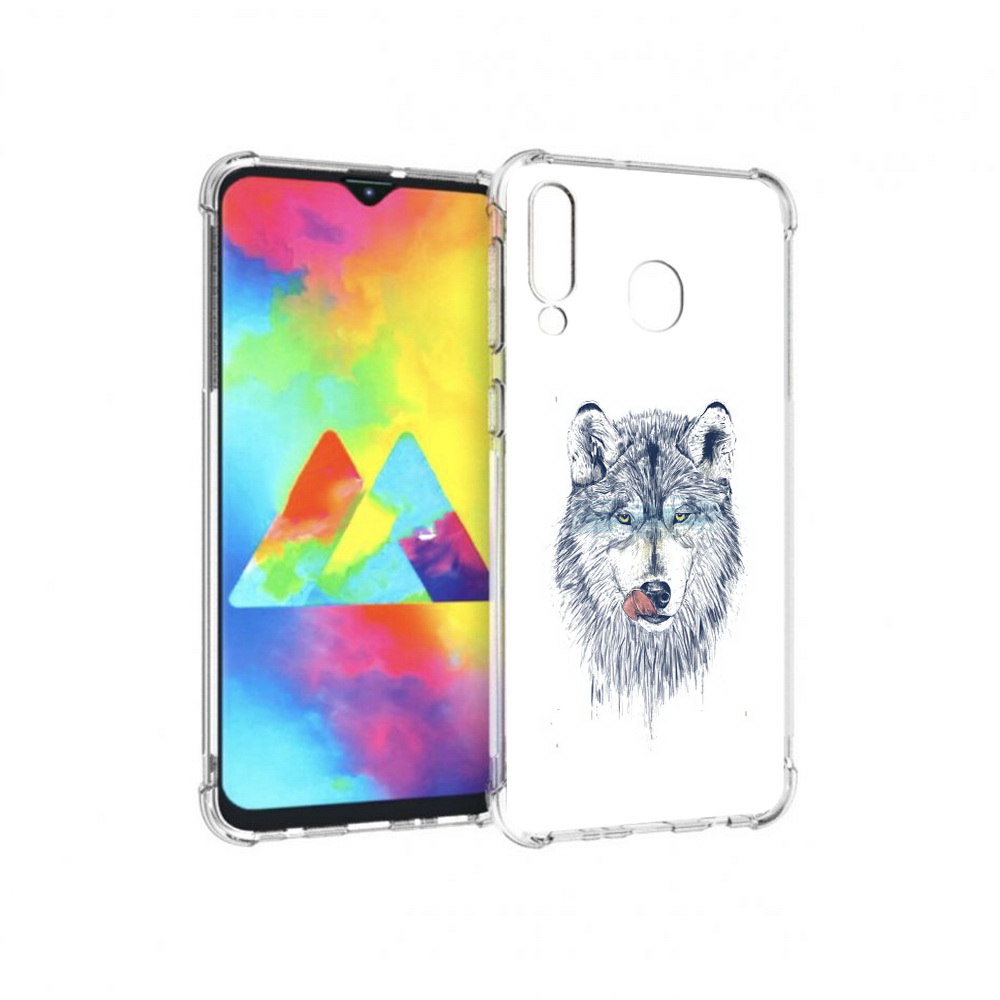 

Чехол MyPads Tocco для Samsung Galaxy M30 голодгый волк (PT138437.525.292), Прозрачный, Tocco