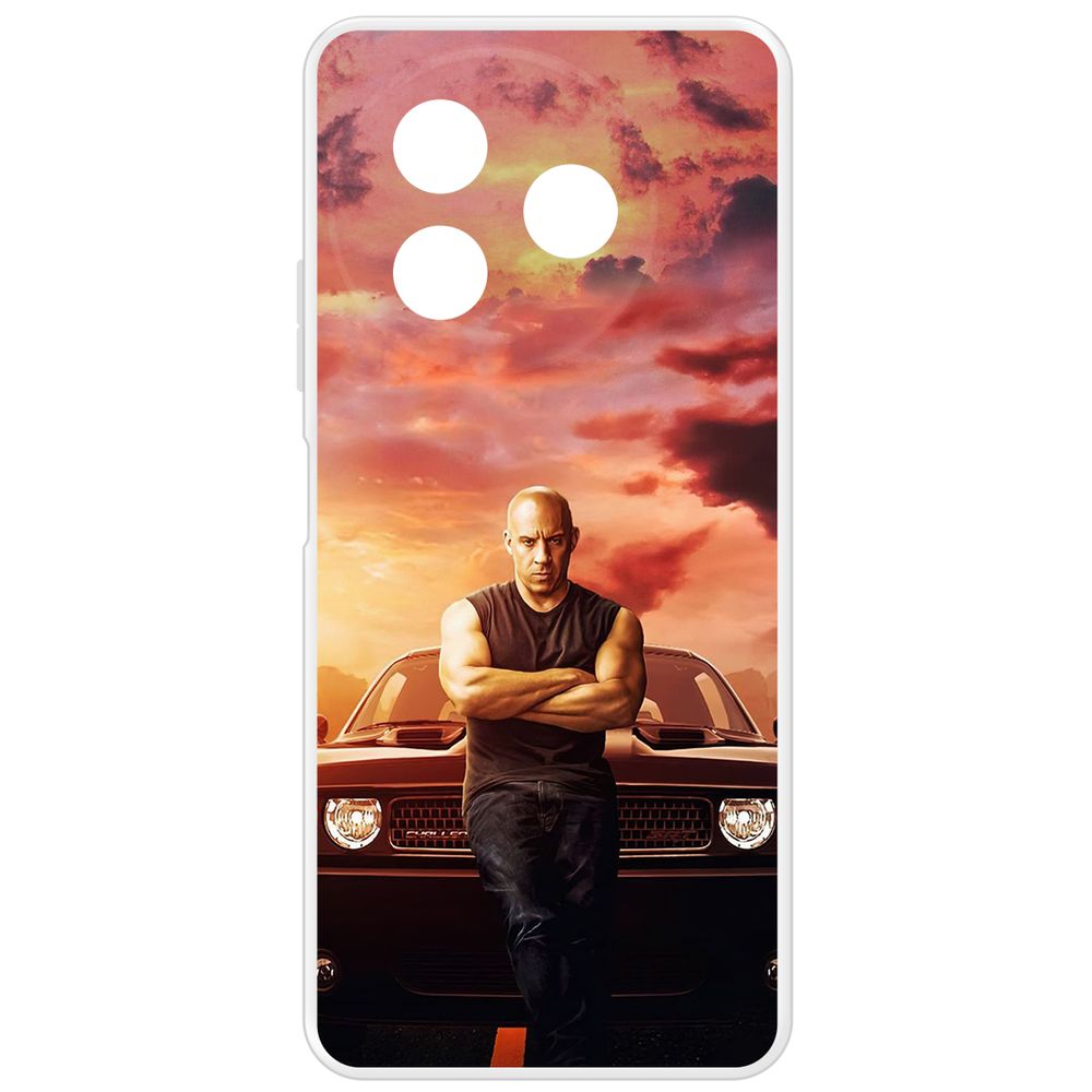 

Чехол-накладка Krutoff Clear Case Форсаж. Доминик Торетто для Itel S24, Прозрачный