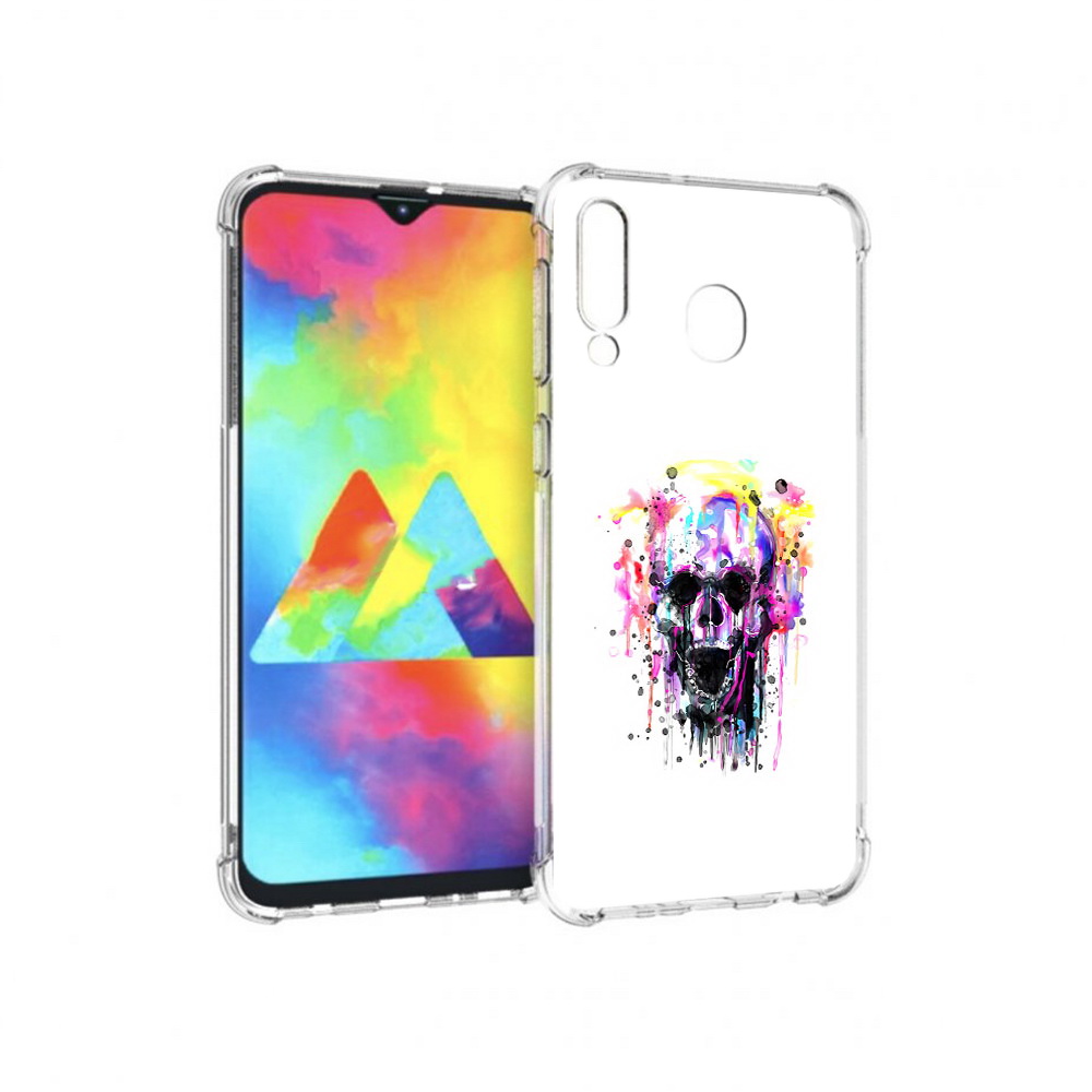 

Чехол MyPads Tocco для Samsung Galaxy M30 граффити череп (PT138437.525.298), Прозрачный, Tocco