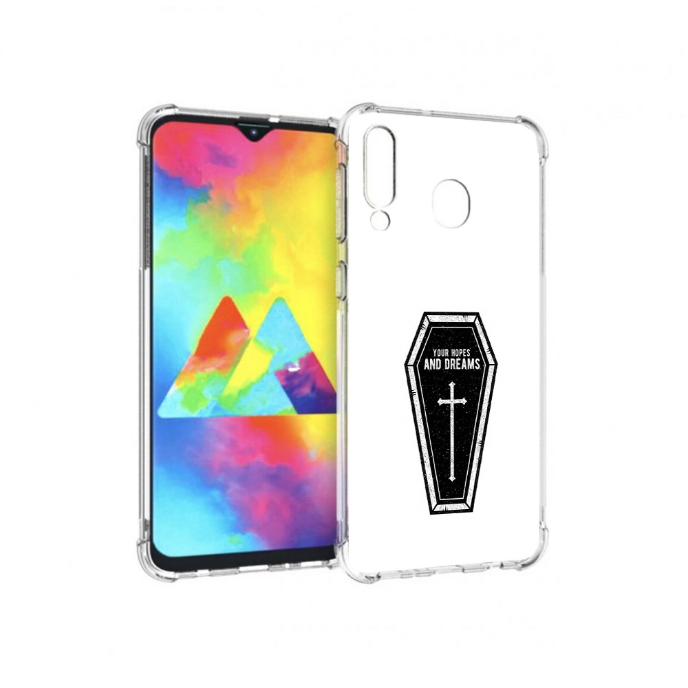 

Чехол MyPads Tocco для Samsung Galaxy M30 гроб с мечтами (PT138437.525.299), Прозрачный, Tocco
