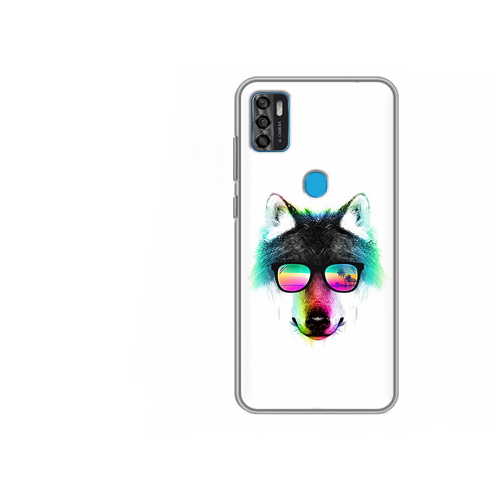 

Чехол MyPads Tocco для ZTE Blade A7s 2020 радужный волк (PT158171.472.567), Tocco