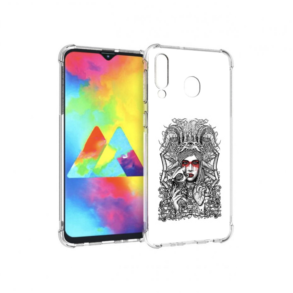 

Чехол MyPads Tocco для Samsung Galaxy M30 грусная девушка (PT138437.525.302), Прозрачный, Tocco