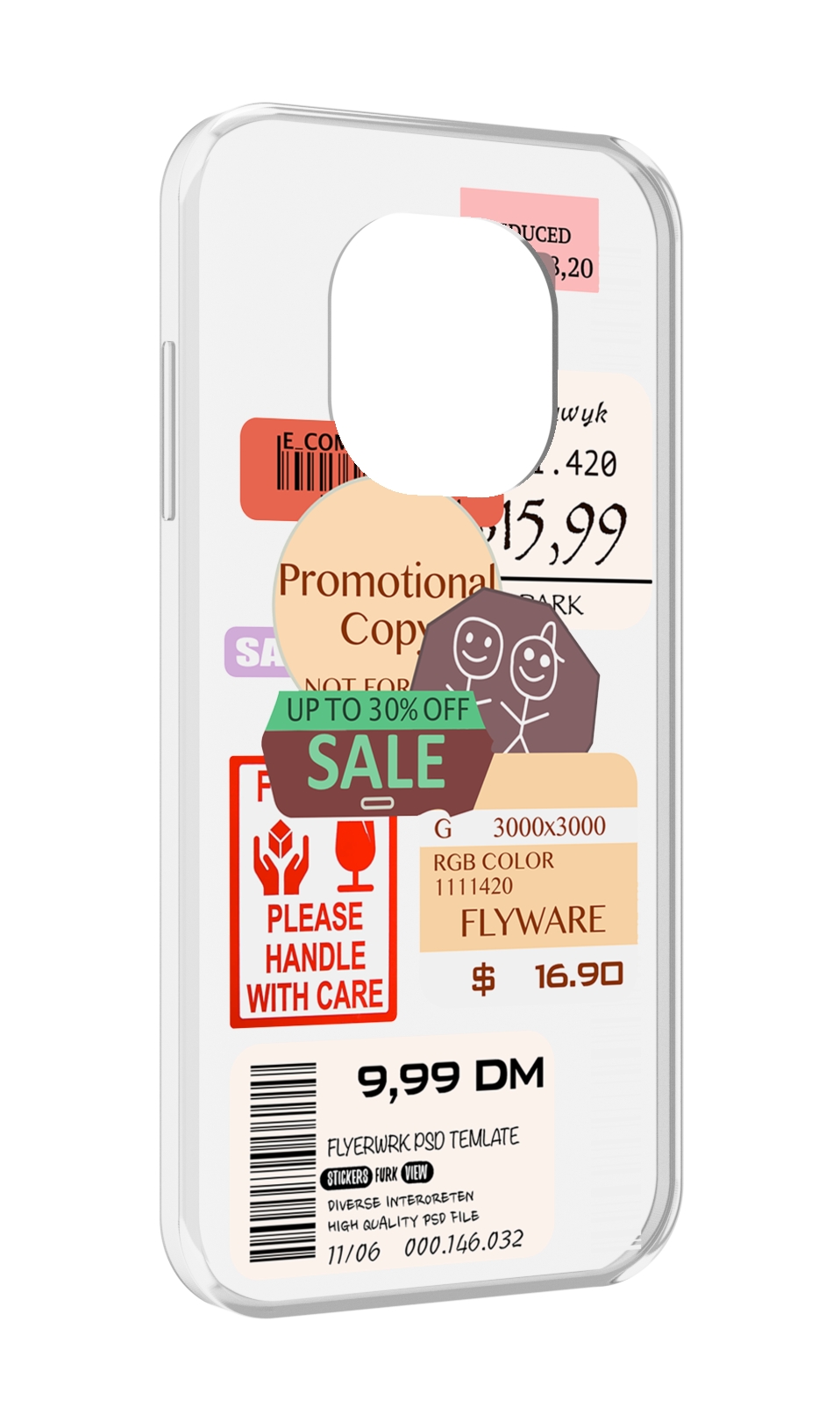 

Чехол MyPads скидочные-купоны-принт для Blackview BL8800 / BL8800 Pro, Прозрачный, Tocco