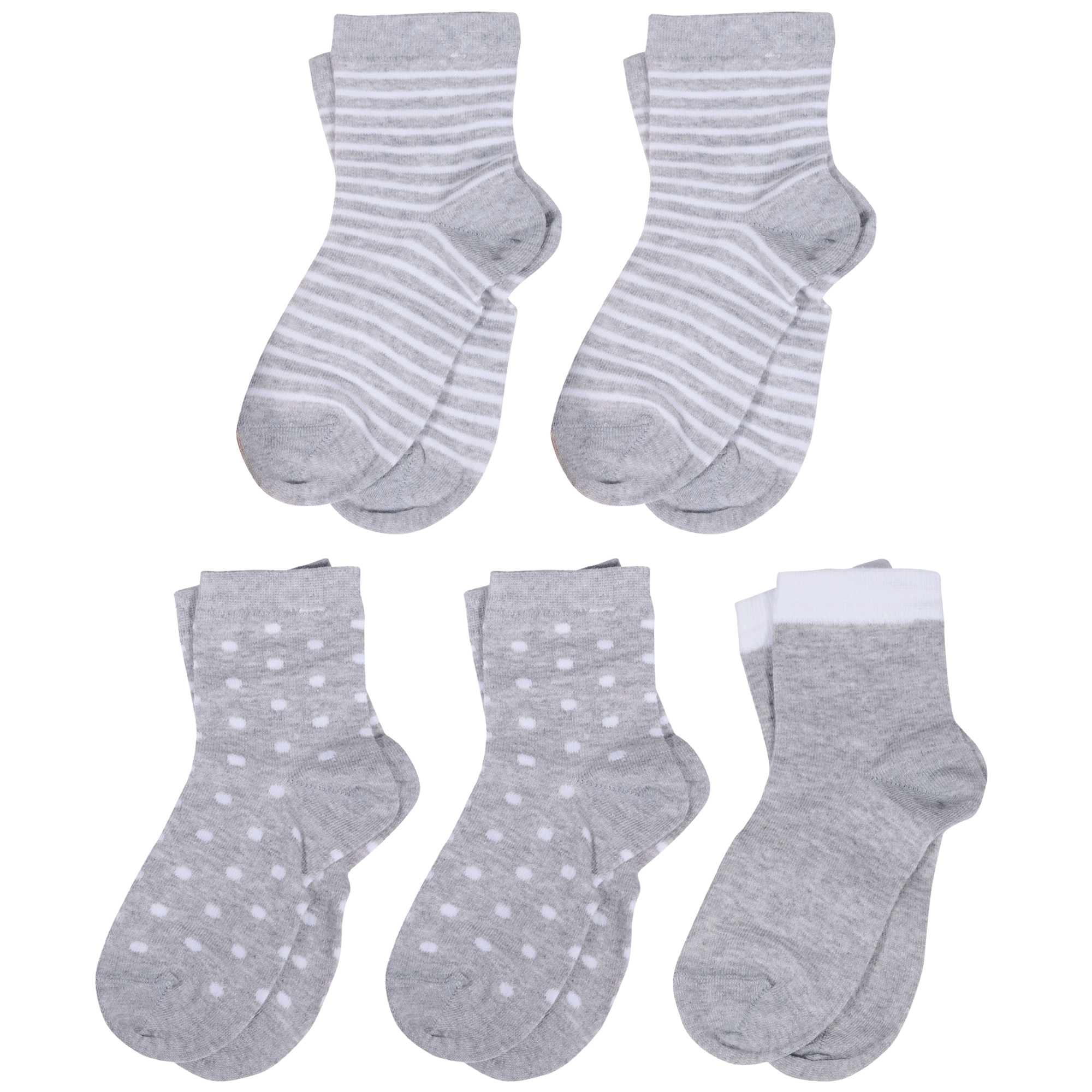 

Носки детские LorenzLine 5-Л103, микс 4, 10-12, Серый;белый, 5-Л103