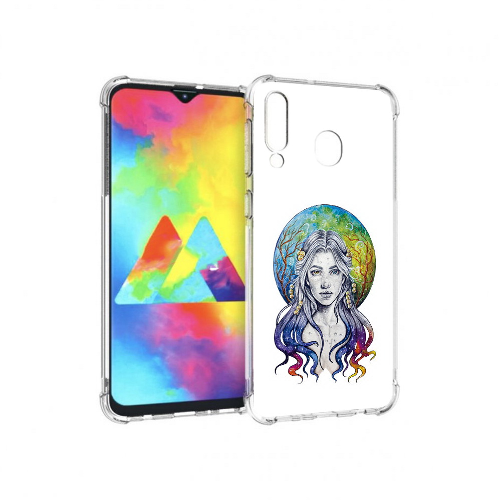 Чехол MyPads Tocco для Samsung Galaxy M30 девушка с красивыми волосами (PT138437.525.313)