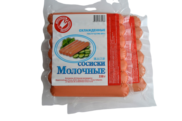

Сосиски Усольский мясокомбинат Молочные 1 кг