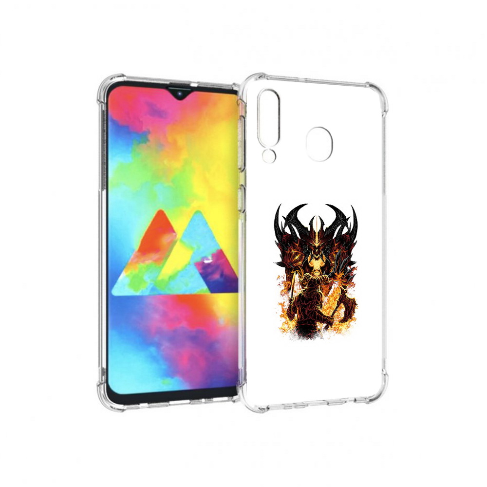 

Чехол MyPads Tocco для Samsung Galaxy M30 демон shadow fiend (PT138437.525.318), Прозрачный, Tocco