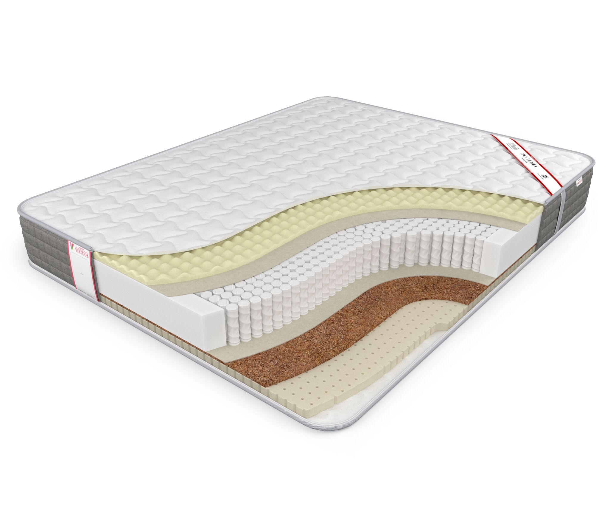 

Матрас Virtuoz Amore Sleep 120х190, Бежевый;белый;серый;серебристый, Amore Sleep