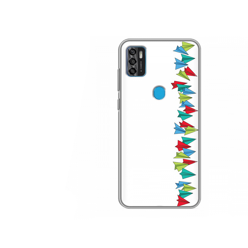 

Чехол MyPads Tocco для ZTE Blade A7s 2020 самолетики из листочков (PT158171.472.593), Tocco