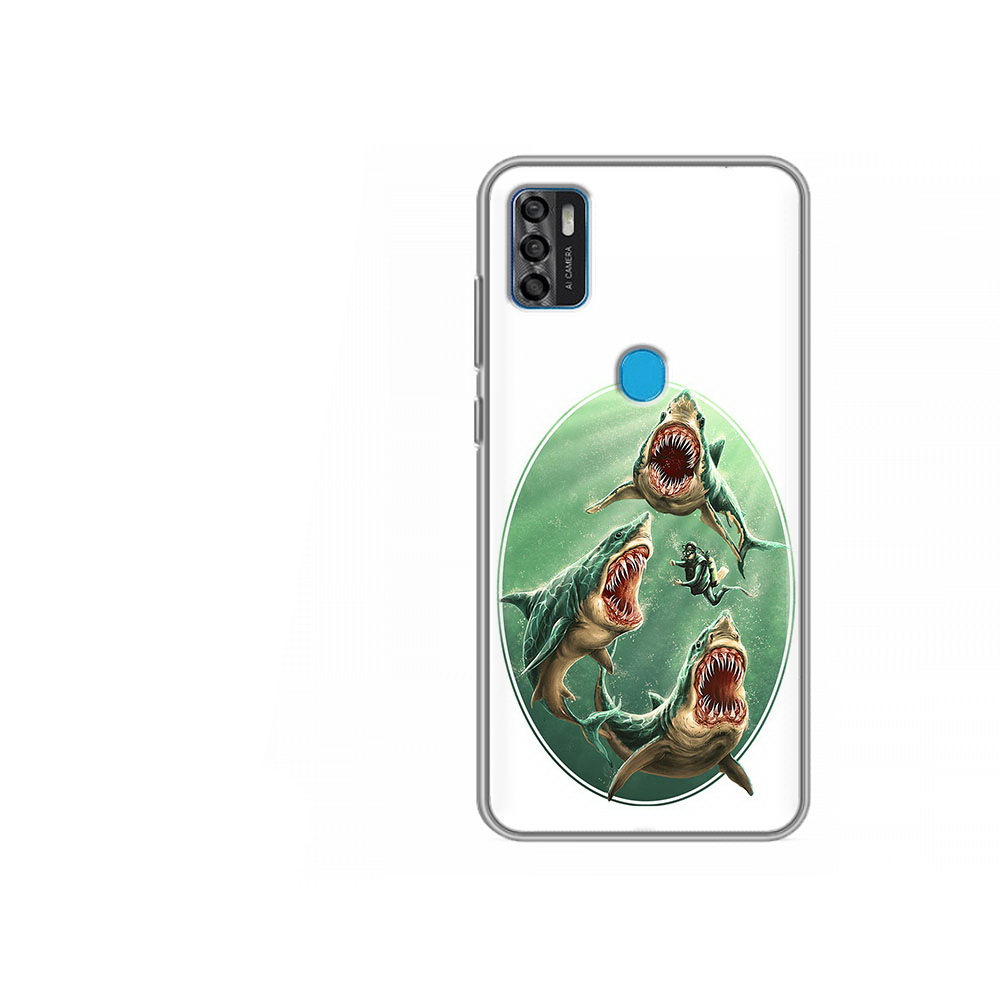 Чехол MyPads Tocco для ZTE Blade A7s 2020 синяя бездна (PT158171.472.600)