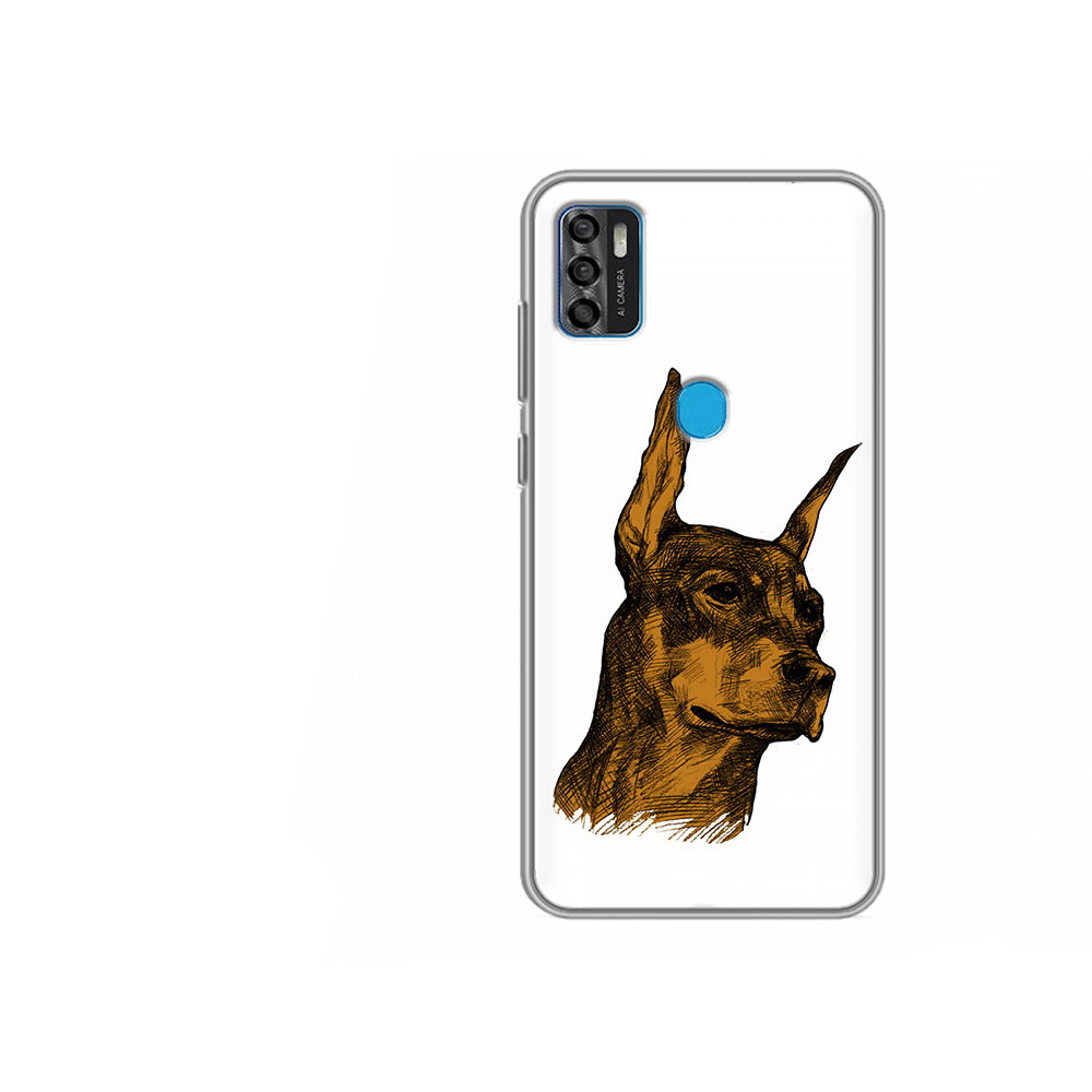 

Чехол MyPads Tocco для ZTE Blade A7s 2020 скетч доберман (PT158171.472.605), Tocco