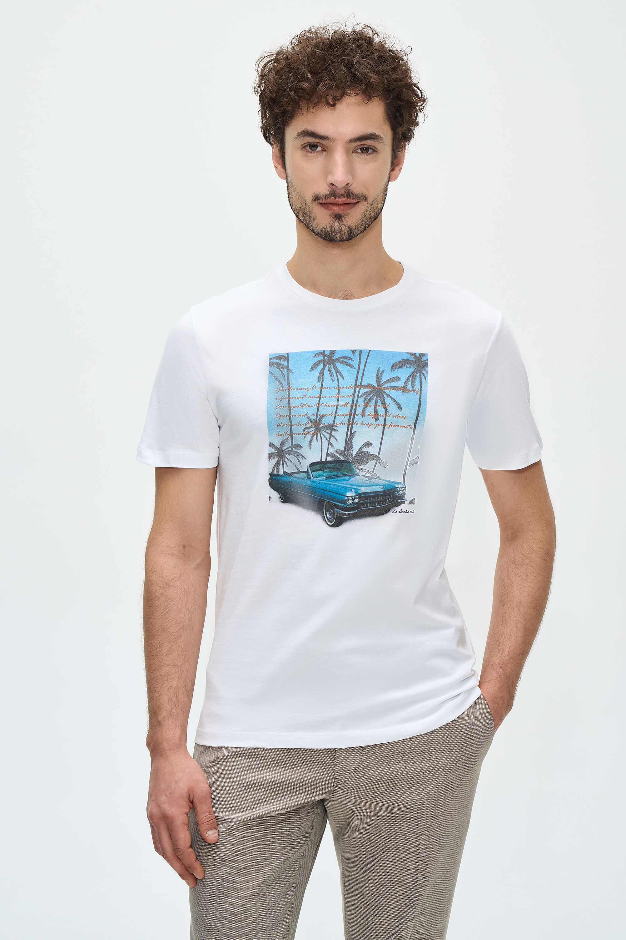 

Футболка мужская Cacharel G051SZ0110CARY белая M, Белый, G051SZ0110CARY