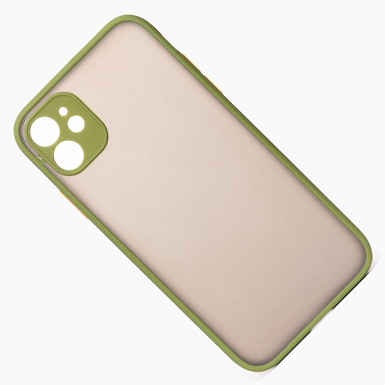 

Чехол iPhone 11 пластиковый с окантовкой <зеленый>, iPhone 11