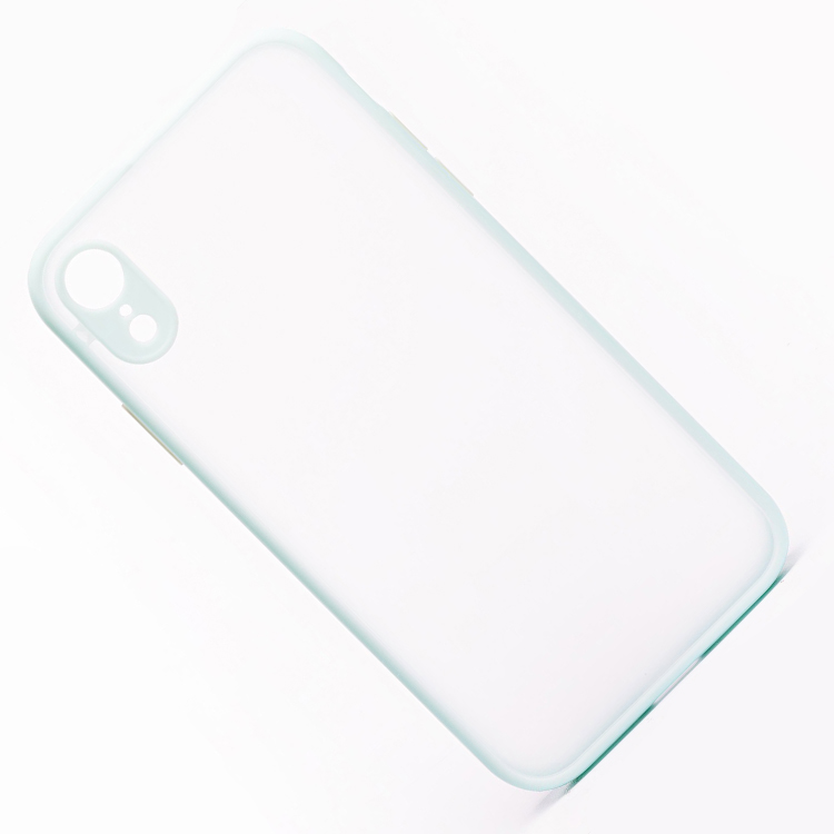 

Чехол iPhone XR пластиковый с окантовкой <голубой>, iPhone XR
