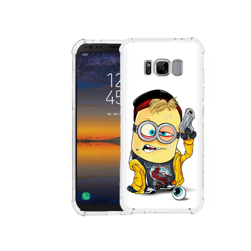 

Чехол MyPads Tocco для Samsung Galaxy S8 миньон бандит (PT107395.590.475), Прозрачный, Tocco