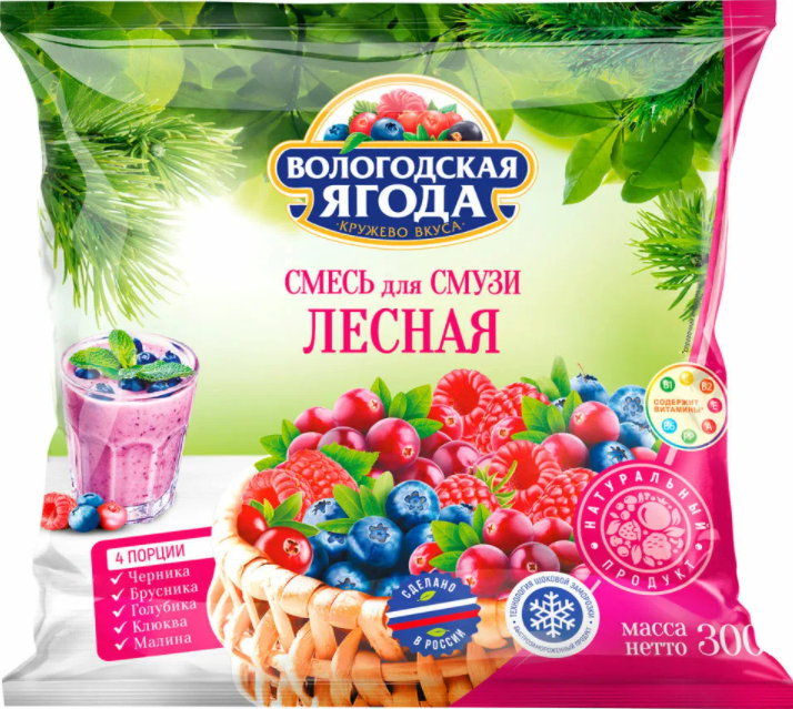 

Смесь Кружево вкуса для смузи Лесная 300 г
