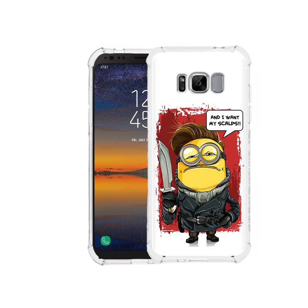 

Чехол MyPads Tocco для Samsung Galaxy S8 миньон убийца (PT107395.590.477), Прозрачный, Tocco