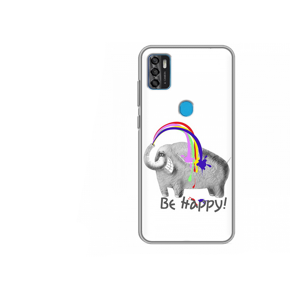 Чехол MyPads Tocco для ZTE Blade A7s 2020 счастливый слон (PT158171.472.632)