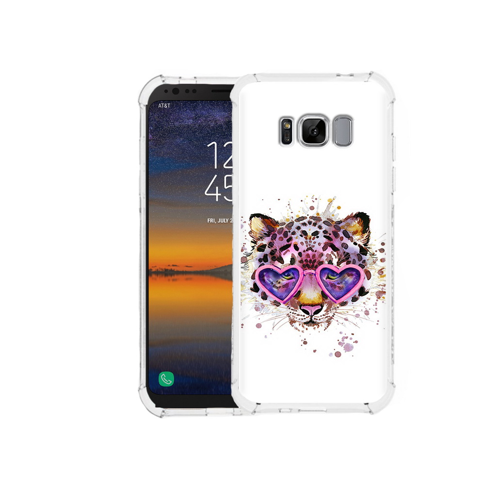 

Чехол MyPads Tocco для Samsung Galaxy S8 модный леопард (PT107395.590.480), Прозрачный, Tocco