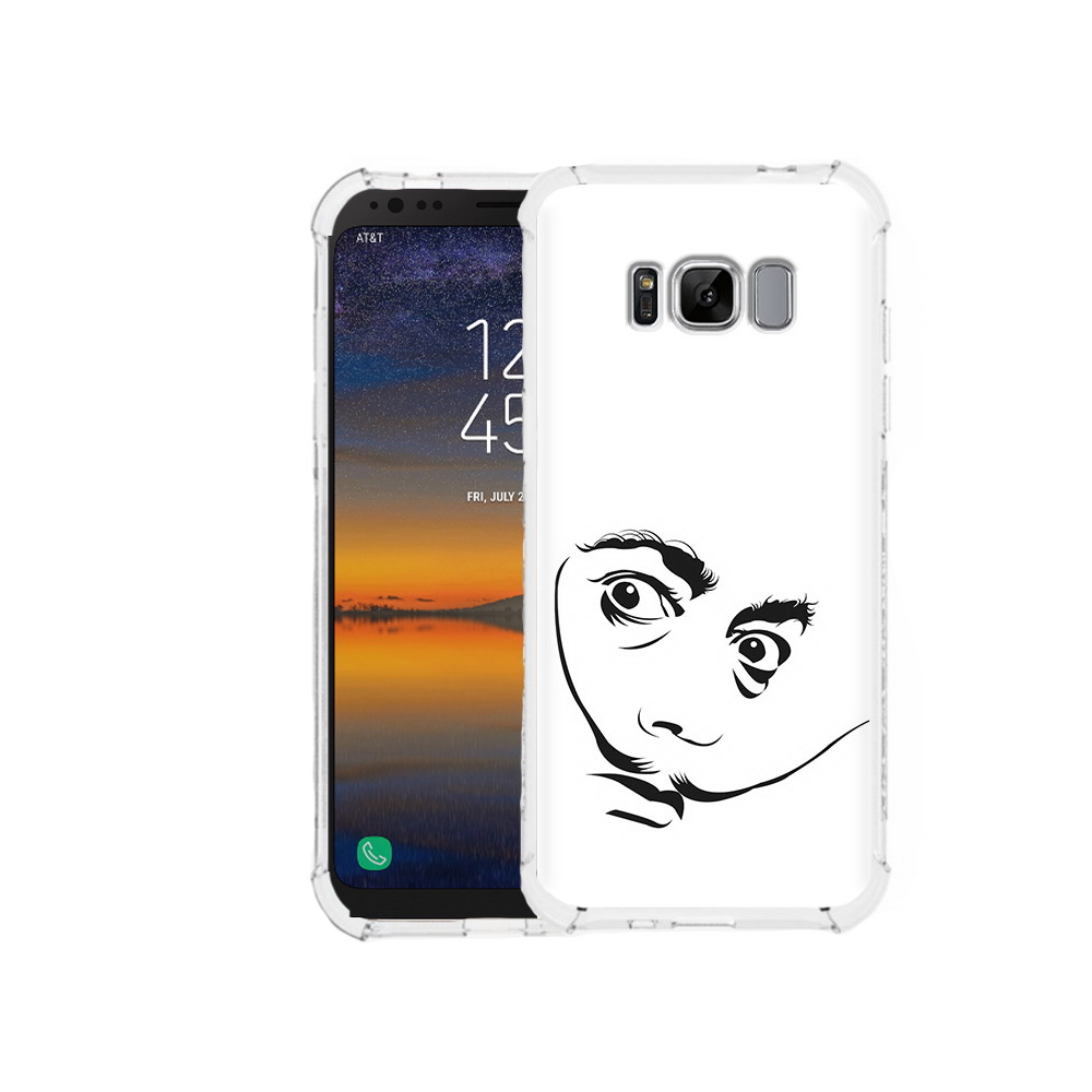 

Чехол MyPads Tocco для Samsung Galaxy S8 мужчина с длинными усами (PT107395.590.487), Прозрачный, Tocco
