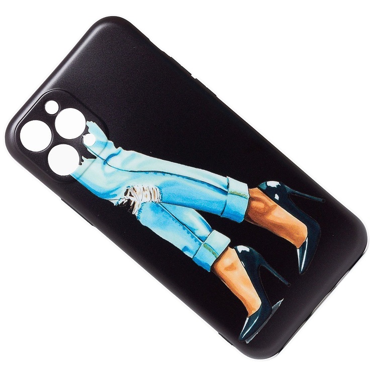 

Чехол iPhone 11 Pro силиконовый (рис.195/004), Черный, iPhone 11 Pro