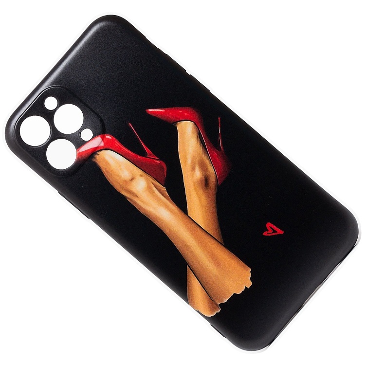 

Чехол iPhone 11 Pro силиконовый (рис.195/007), Черный, iPhone 11 Pro