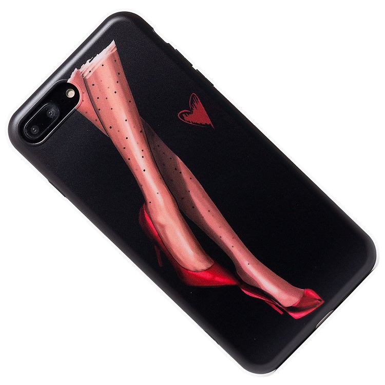 

Чехол iPhone 7 Plus, iPhone 8 Plus силиконовый (рис.195/006), Черный, iPhone 7 Plus