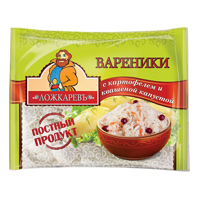 

Вареники Ложкаревъ с картофелем и квашеной капустой 350 г