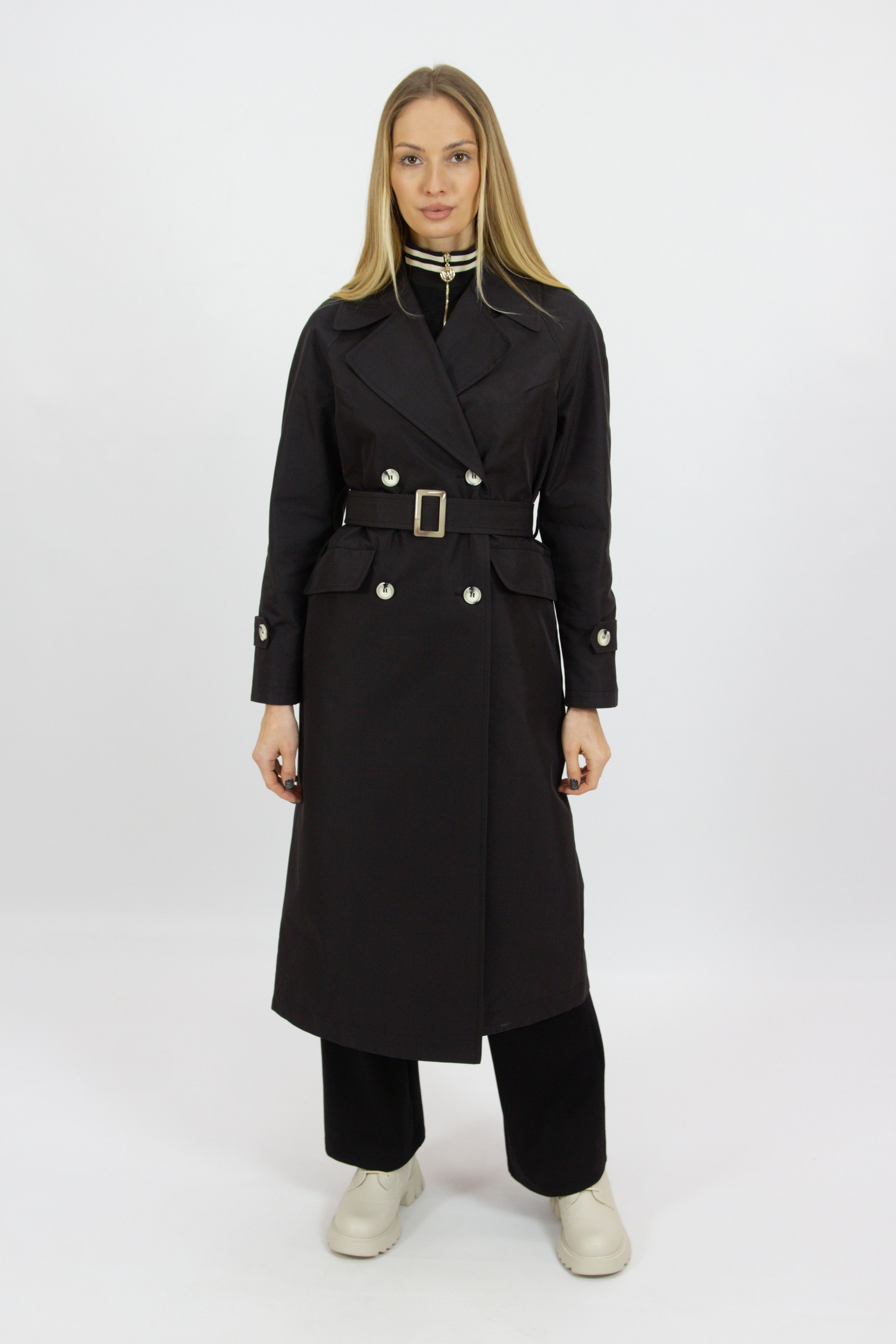 

Тренч женский 365 clothes Miramar черный 48 RU, Miramar