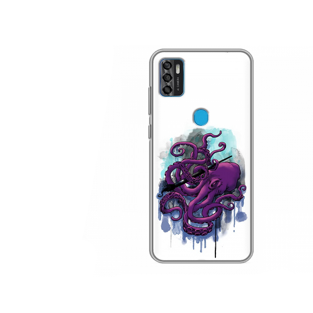 

Чехол MyPads Tocco для ZTE Blade A7s 2020 фиолетовый осьминог (PT158171.472.658), Tocco