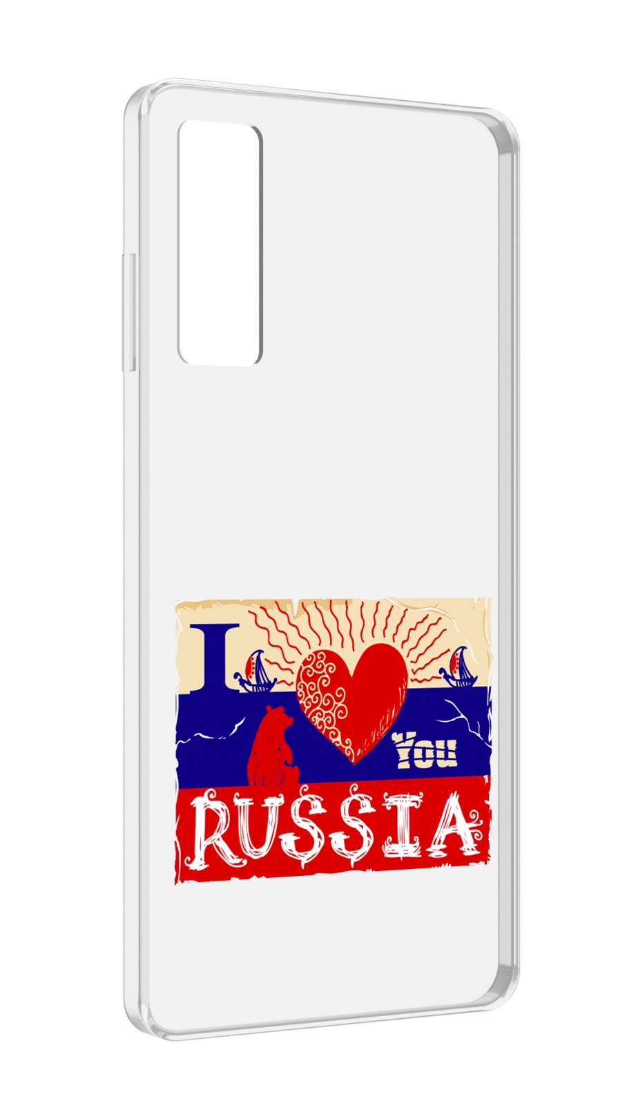 

Чехол MyPads Люблю Россию для TCL 20 5G, Прозрачный, Tocco